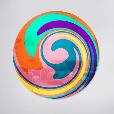 ROUND SWIRL. WALL SCULPTURE thumb