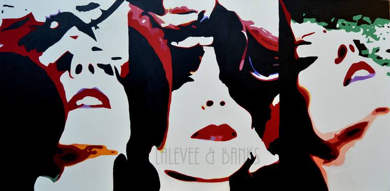 Original Pop Art Erotic Painting by Catherine Lalevée