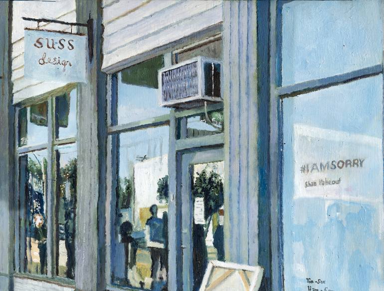 Original Figurative People Painting by Conrad Haberland