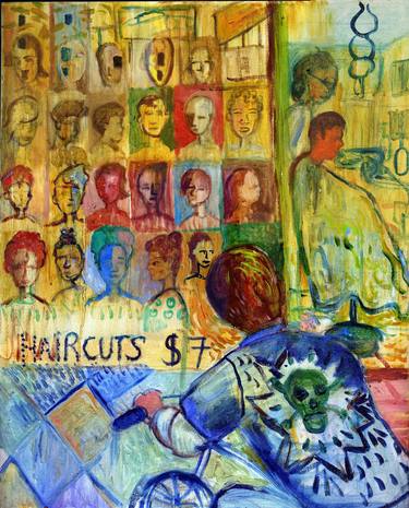 Original Expressionism People Paintings by Conrad Haberland