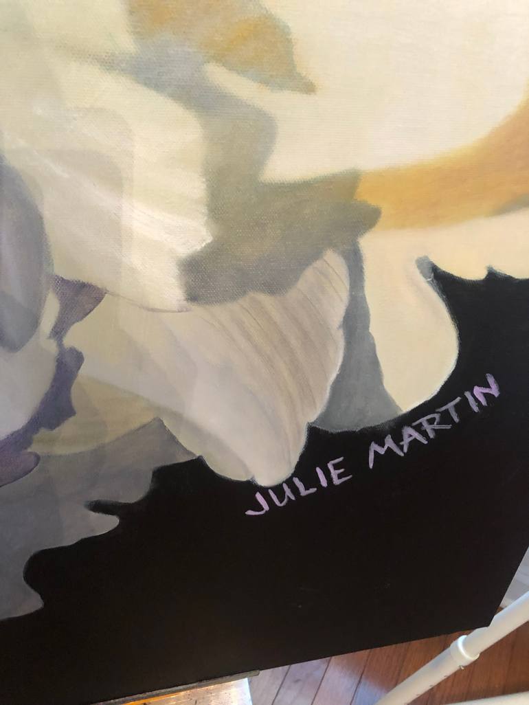 Original Fine Art Floral Painting by Julie Martin