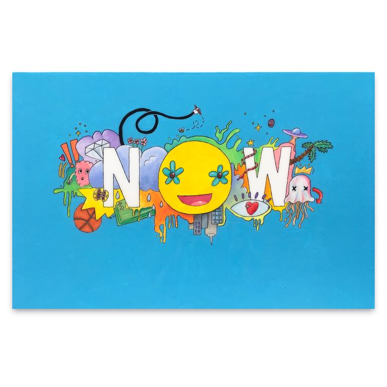 Original Abstract Cartoon Painting by Josiah Stam