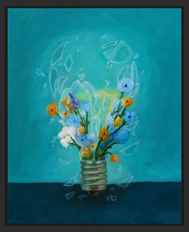 Original Conceptual Botanic Painting by Josiah Stam