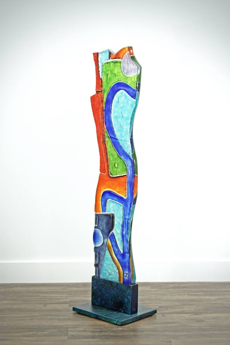 Original Abstract Expressionism Abstract Sculpture by Peter Zelle