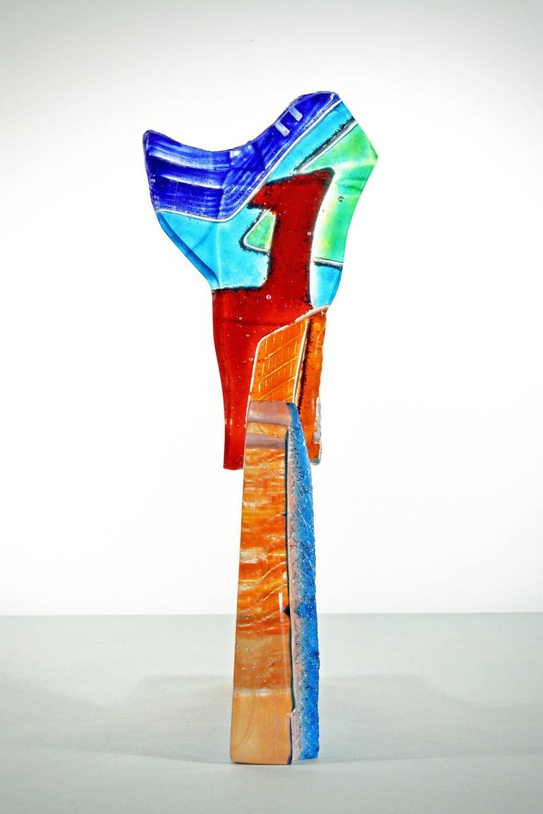 Original Art Nouveau Abstract Sculpture by Peter Zelle