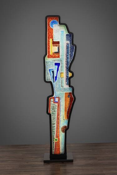 Original Painterly Abstraction Abstract Sculpture by Peter Zelle