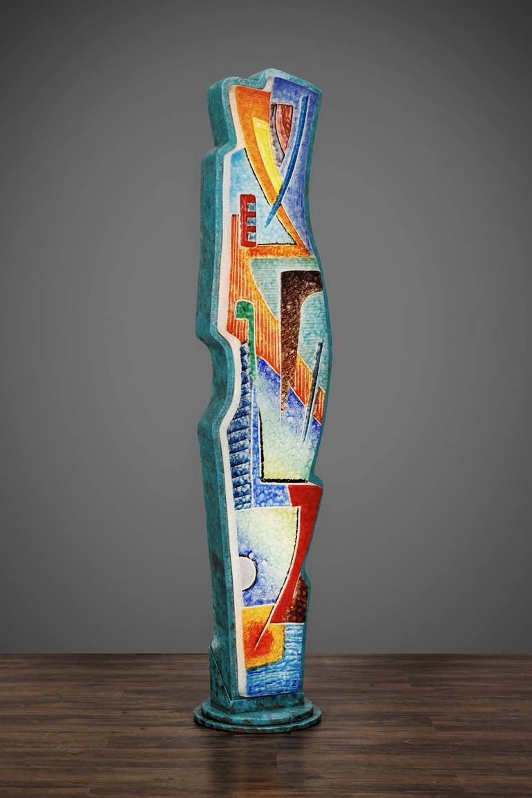 Original Abstract Expressionism Abstract Sculpture by Peter Zelle