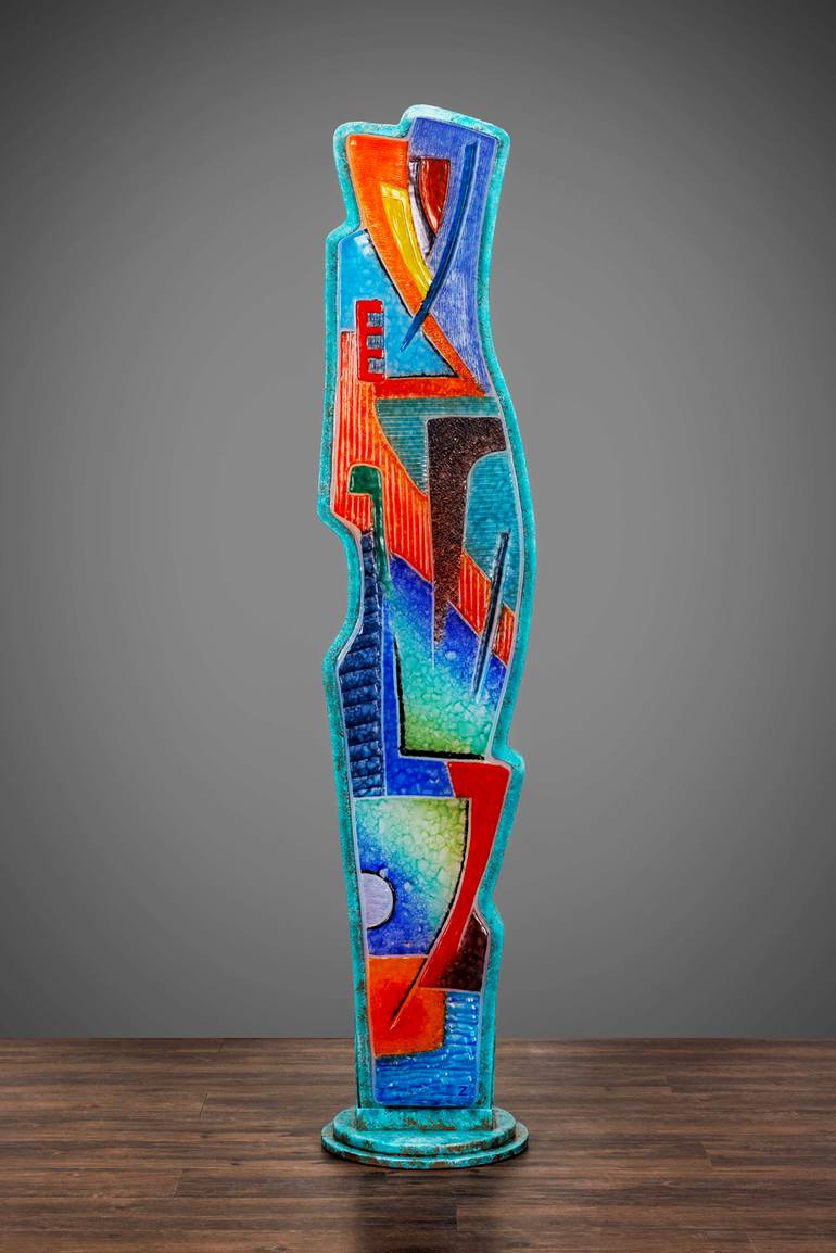 Original Abstract Expressionism Abstract Sculpture by Peter Zelle