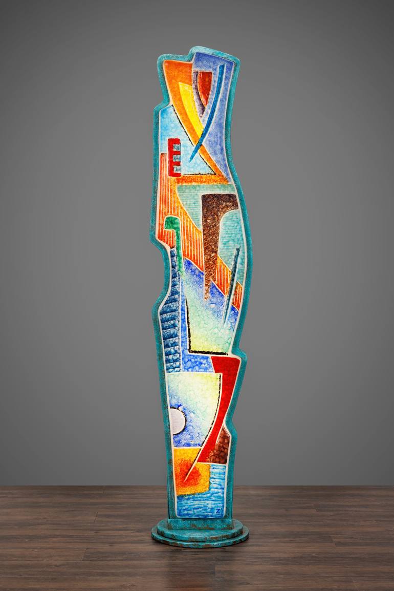 Original Abstract Expressionism Abstract Sculpture by Peter Zelle