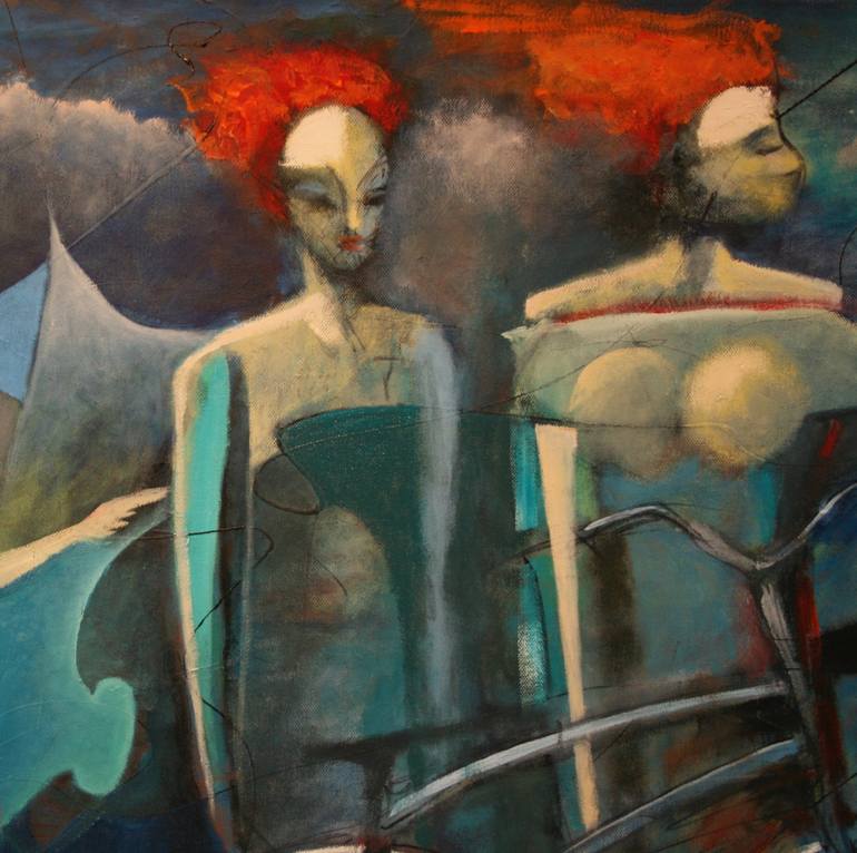 Original Contemporary Transportation Painting by Rolandas ButkevičIus