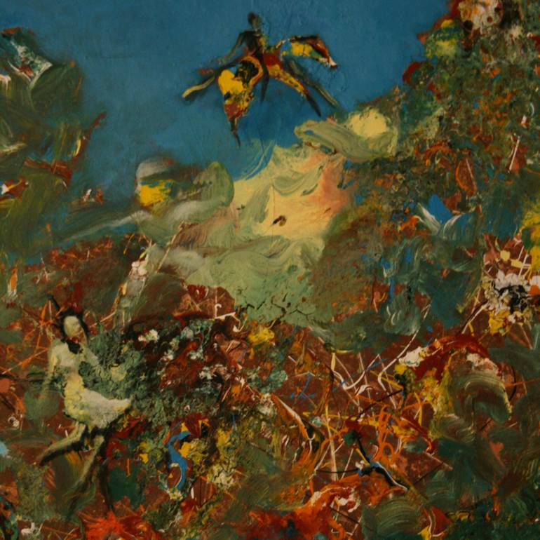 Original Abstract Horse Painting by Rolandas ButkevičIus