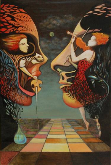 Print of Contemporary Fantasy Paintings by Rolandas Butkevičius
