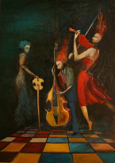 Print of Music Paintings by Rolandas Butkevičius