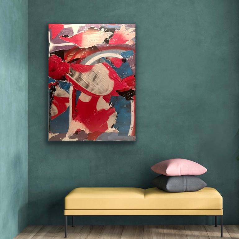 Original Abstract Expressionism Abstract Collage by Amy Turner