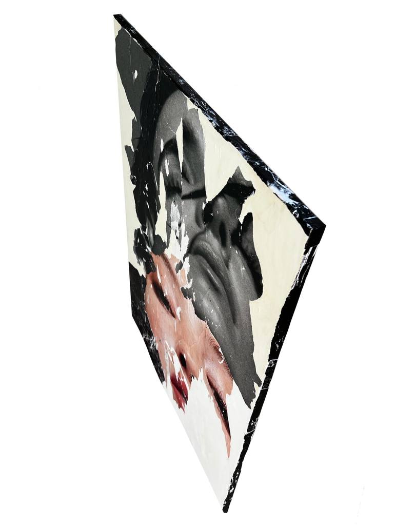 Original Abstract Expressionism People Collage by Amy Turner