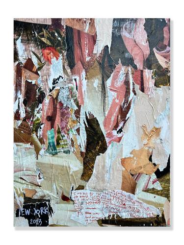 Original Abstract Expressionism Abstract Collage by Amy Turner