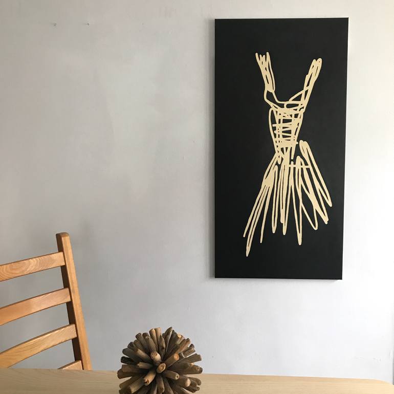 Original Conceptual Fashion Painting by Amy Turner