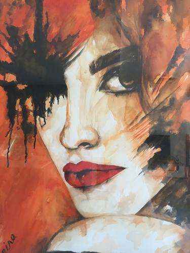 Original Abstract Portrait Paintings by Paris Heyd