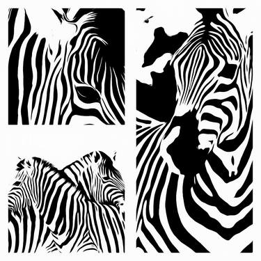 Zebra Photomontage - #7 - Limited Edition 1 of 7 thumb
