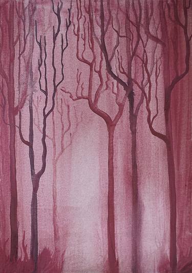 Print of Figurative Tree Paintings by Eva Nev