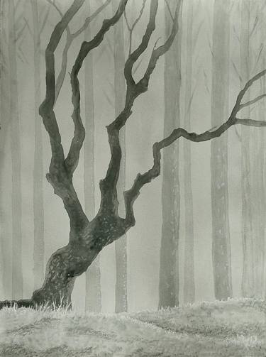 Print of Modern Tree Paintings by Eva Nev