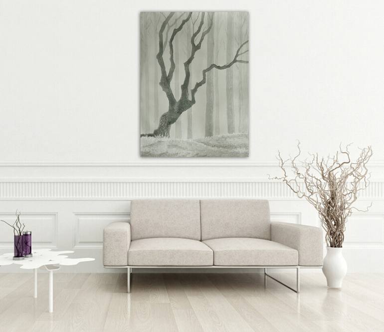 Original Modern Tree Painting by Eva Nev