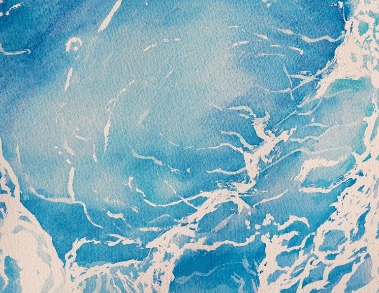Original Conceptual Water Painting by Eva Nev