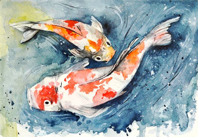 koi fish paintings