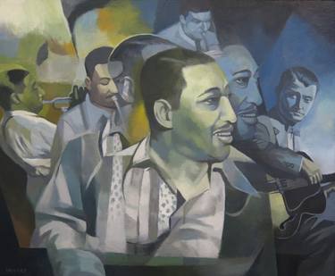 Original Cubism Music Paintings by Scott Erwert