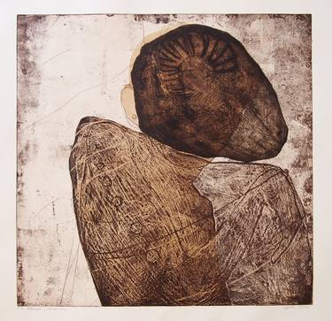 Print of Abstract Portrait Printmaking by Denis Haracic