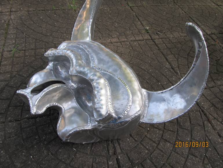 Original Modernism Fantasy Sculpture by Richard Pauza