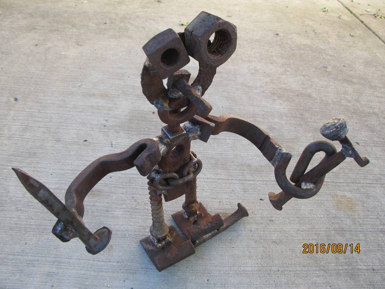 Original Surrealism People Sculpture by Richard Pauza