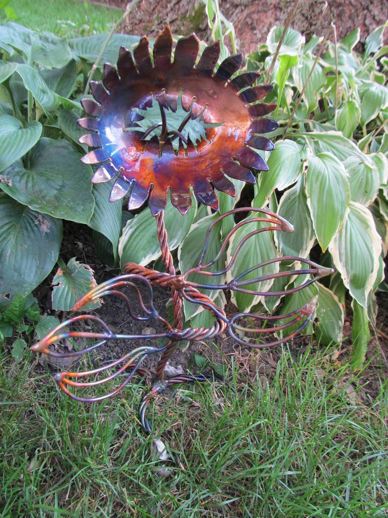 Original Surrealism Floral Sculpture by Richard Pauza