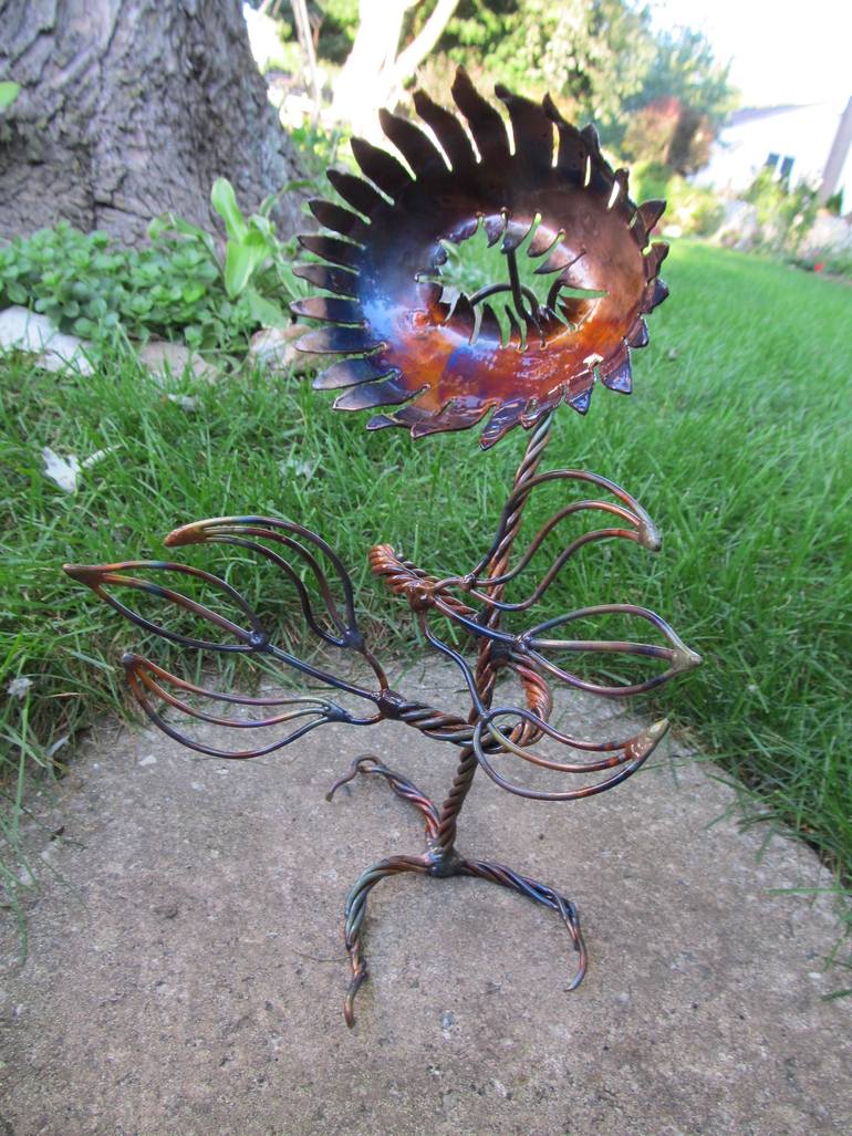 Original Surrealism Floral Sculpture by Richard Pauza