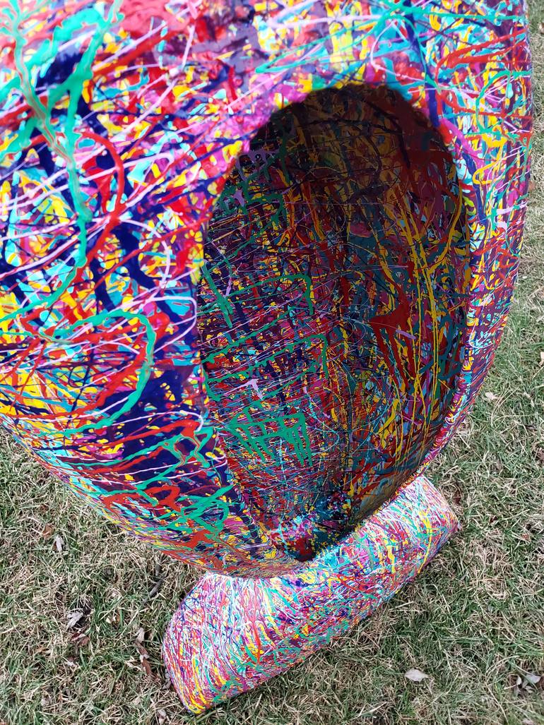 Original Abstract Motorcycle Sculpture by Richard Pauza