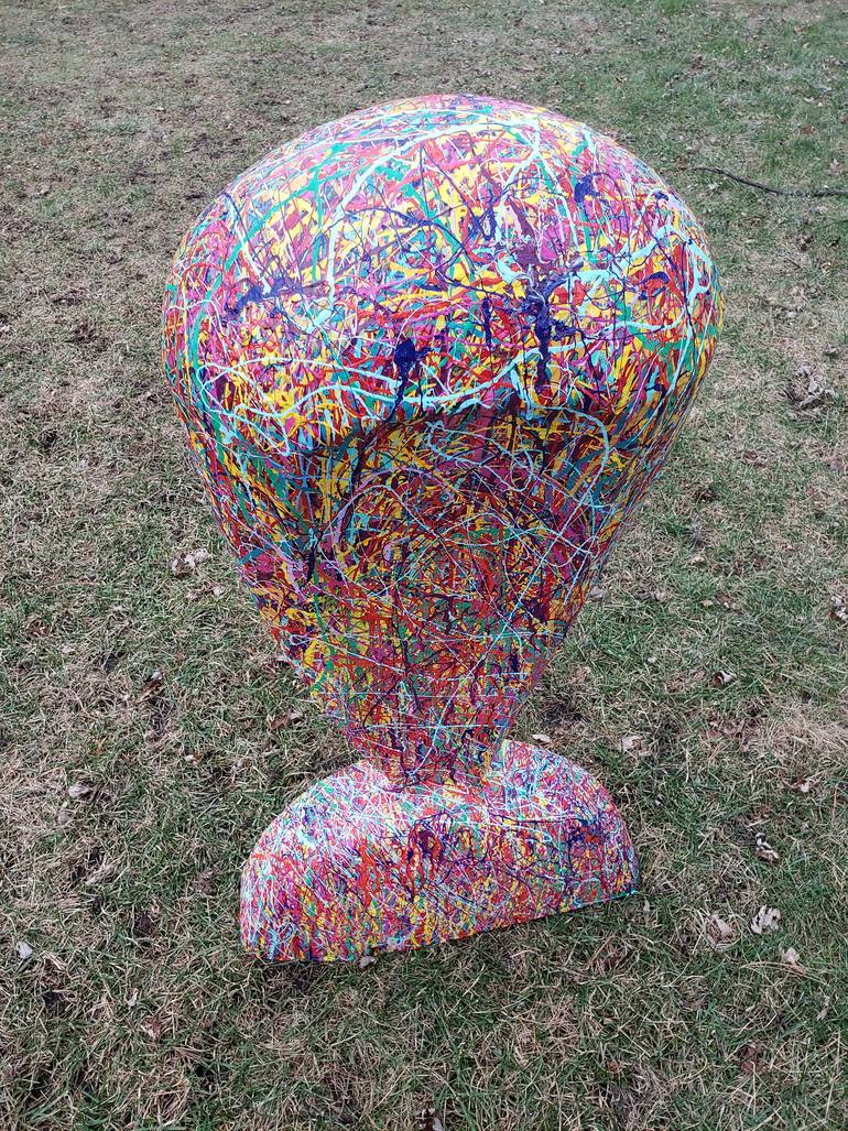 Original Abstract Motorcycle Sculpture by Richard Pauza