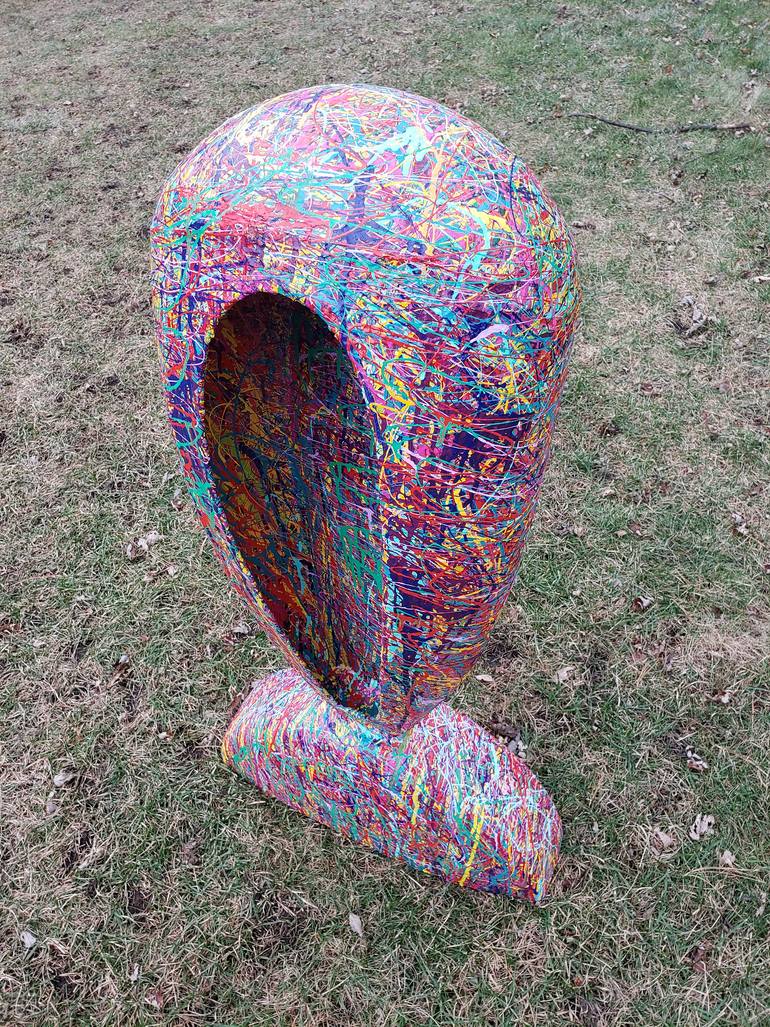 Original Abstract Motorcycle Sculpture by Richard Pauza