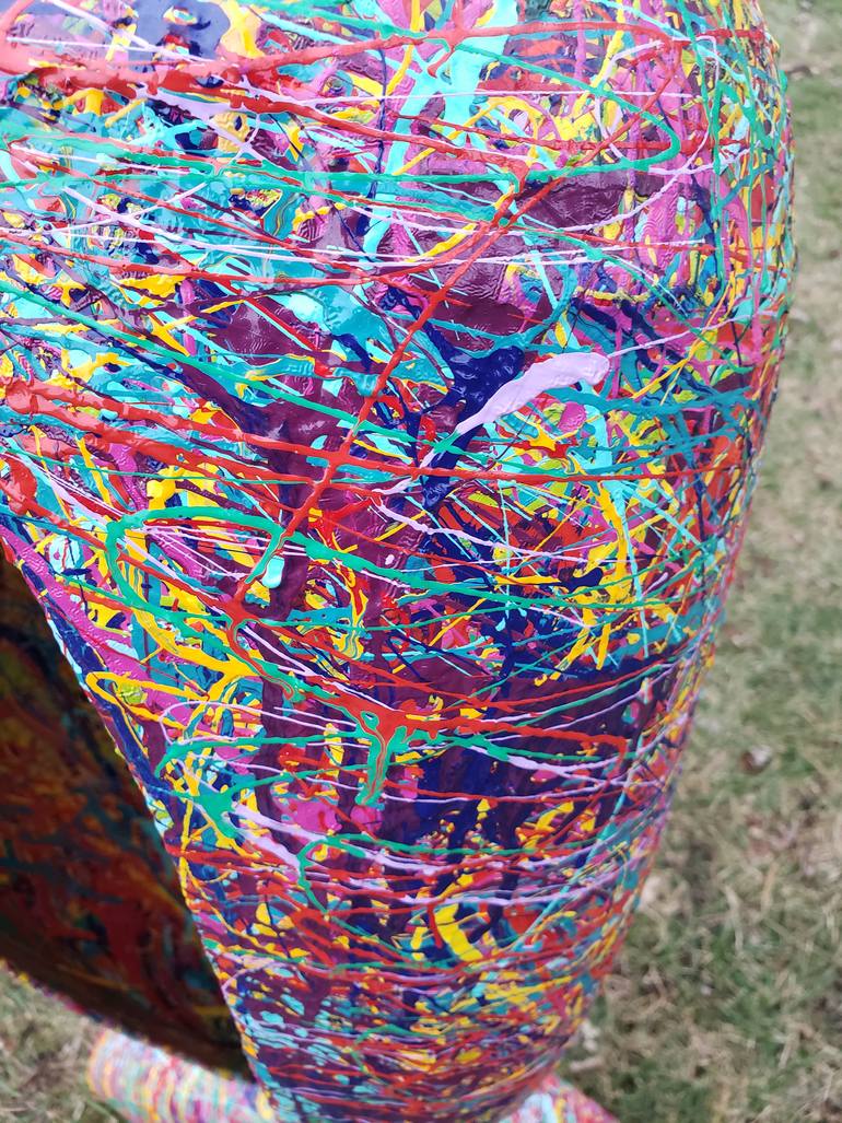 Original Abstract Motorcycle Sculpture by Richard Pauza