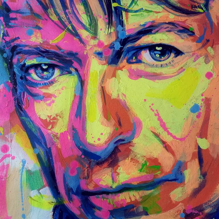 Original Abstract Pop Culture/Celebrity Painting by Biltu Ghosh