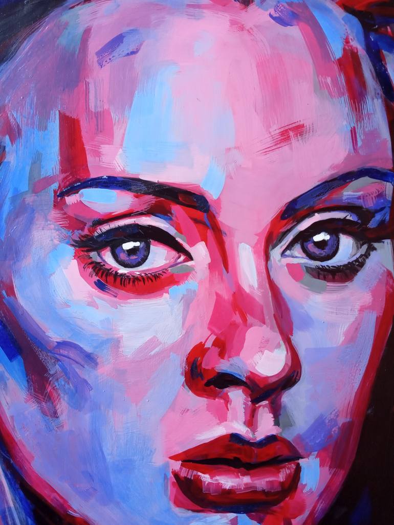Original Abstract People Painting by Biltu Ghosh