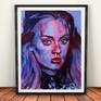 I like to listen her song, like Someone Like You, hello, rolling in the deep.
I want to create a impressionism style portrait.