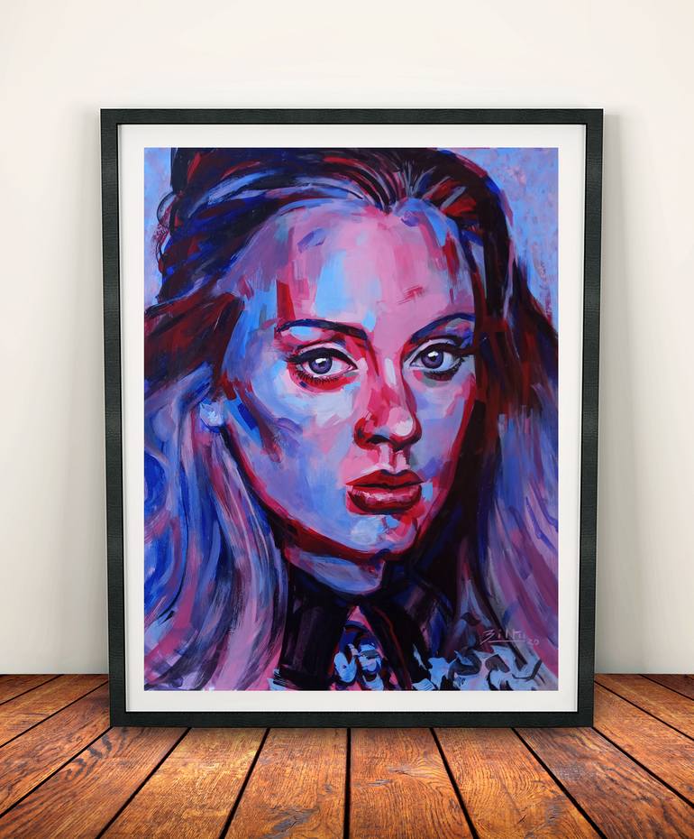 Original Abstract People Painting by Biltu Ghosh