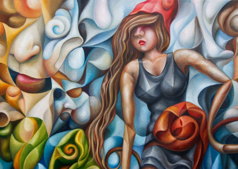 Original Contemporary People Painting by Alex Lavrov