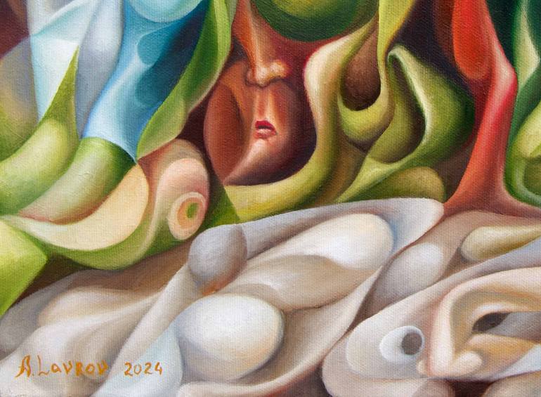 Original Contemporary People Painting by Alex Lavrov
