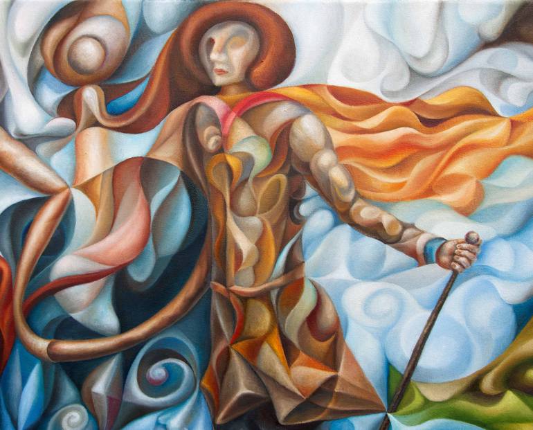 Original Contemporary People Painting by Alex Lavrov