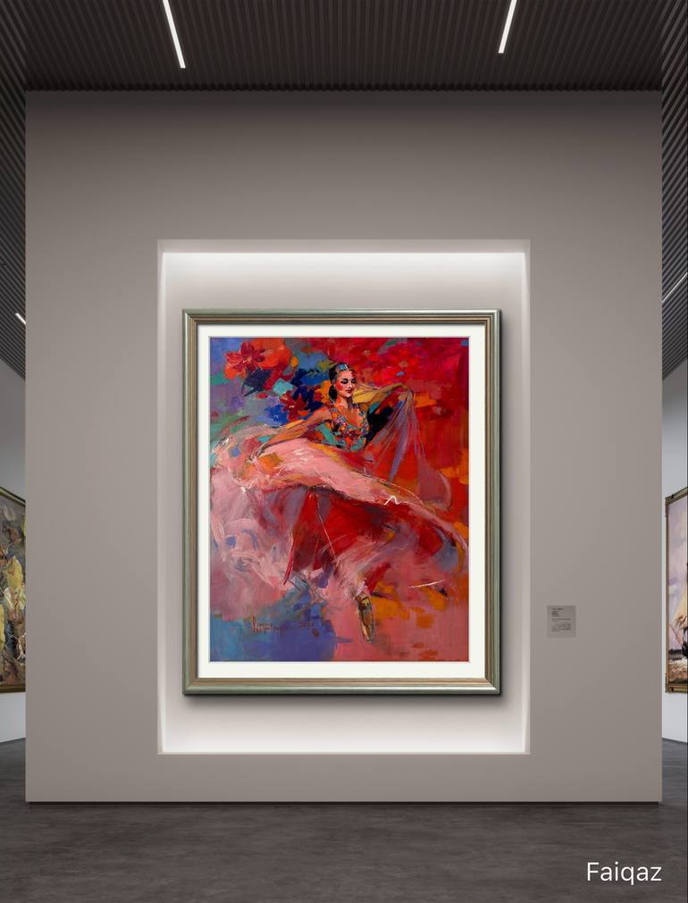 Original Impressionism Women Painting by Faiqa Uppal