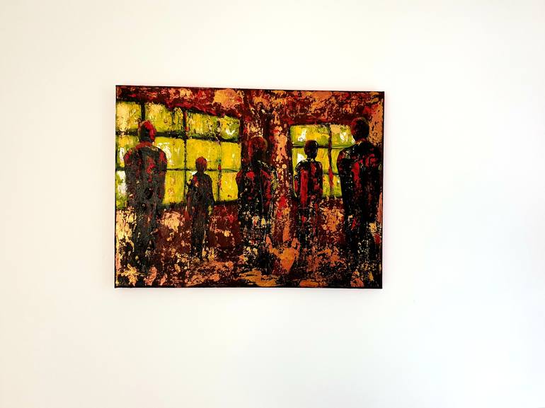 Original Figurative Abstract Painting by Georgiana Luiza Nicolae 