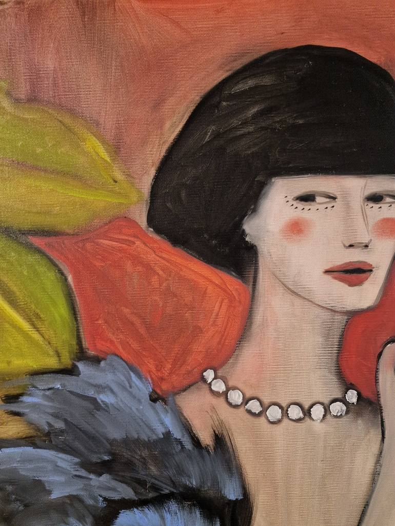 Original Art Deco Women Painting by Maya Jimsheleishvili