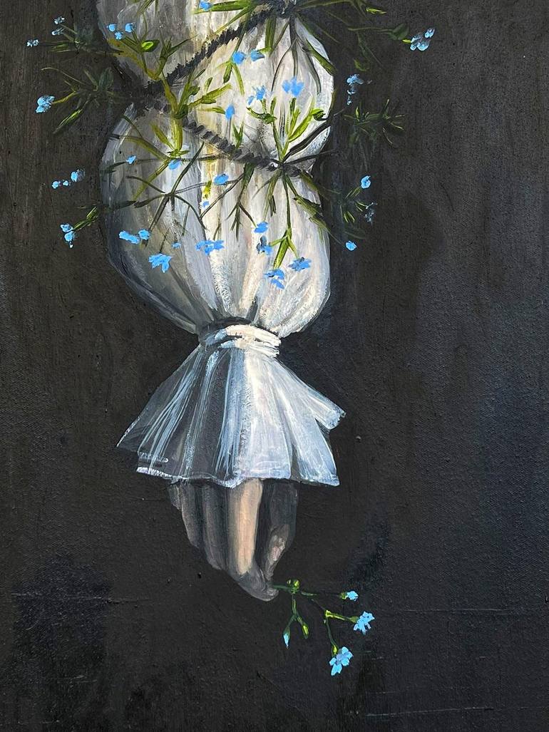 Original Black & White Women Painting by Maya Jimsheleishvili