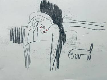 Original Contemporary Women Drawing by Maya Jimsheleishvili